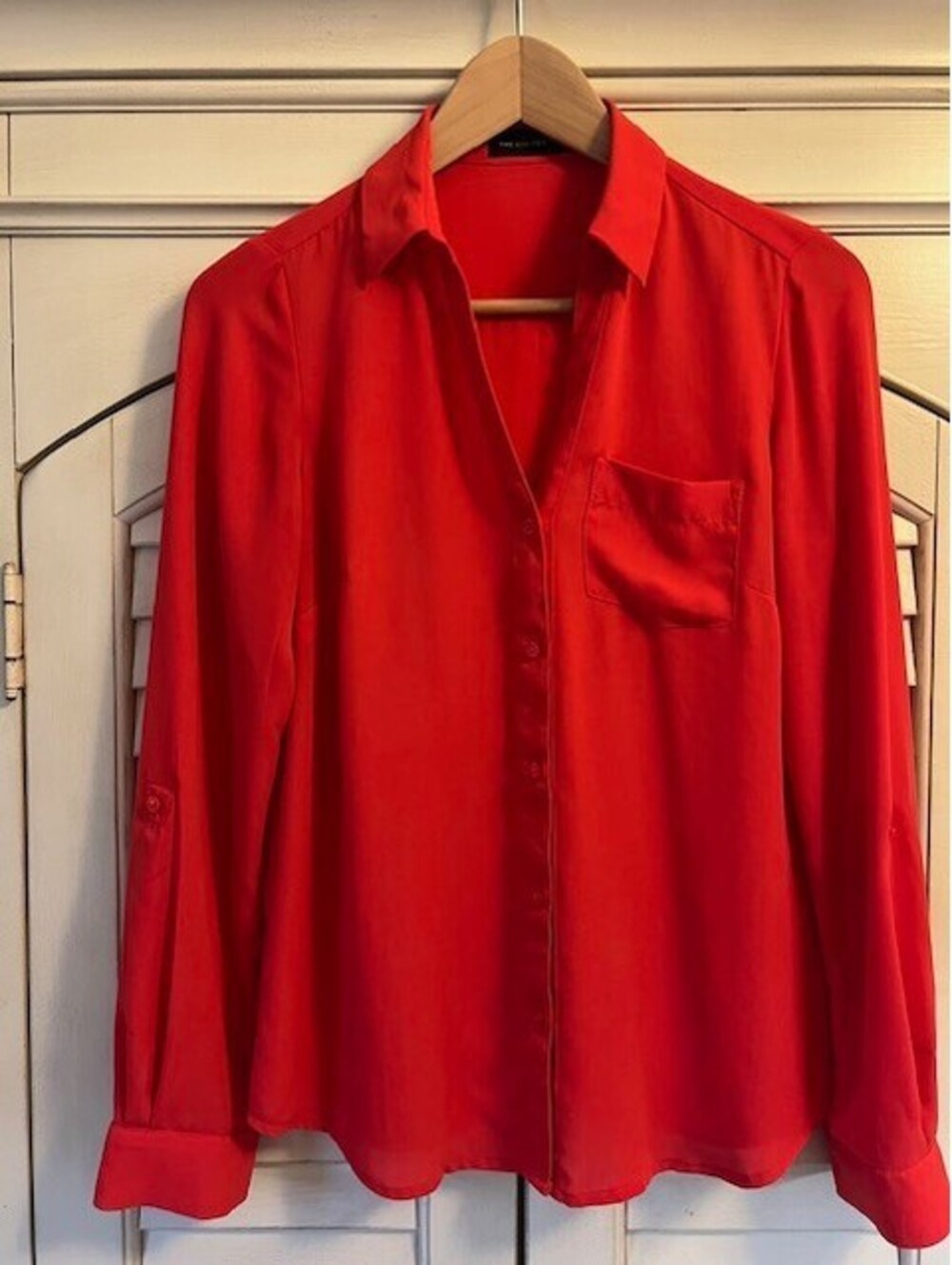 The Limited Red Button Down Blouse Women’s Size XS